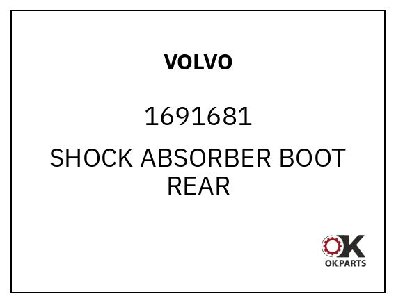 VOLVO 1691681 SHOCK ABSORBER BOOT REAR