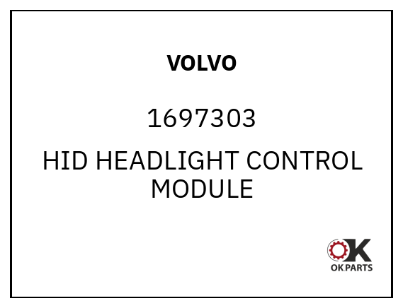 VOLVO 1697303 HID HEADLIGHT CONTROL MODULE