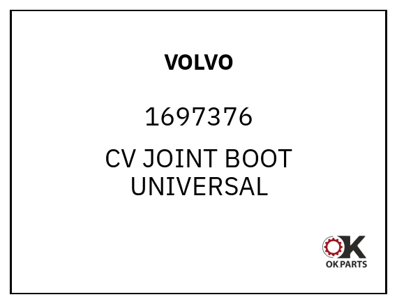 VOLVO 1697376 CV JOINT BOOT UNIVERSAL