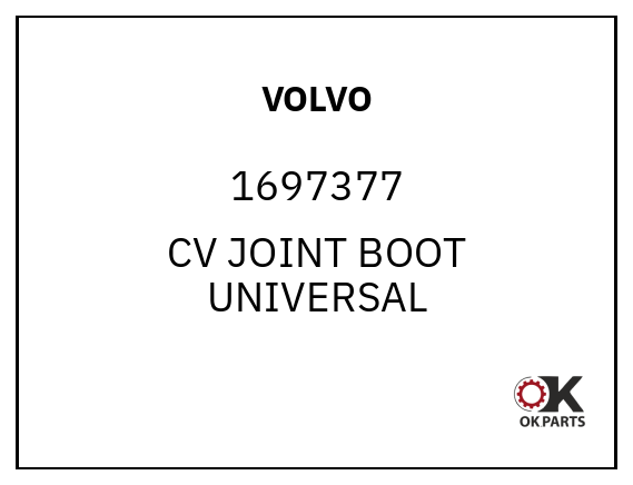 VOLVO 1697377 CV JOINT BOOT UNIVERSAL