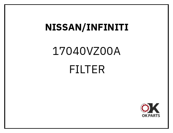 NISSAN/INFINITI 17040VZ00A FILTER