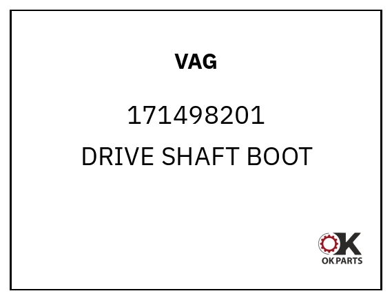 VAG 171498201 DRIVE SHAFT BOOT