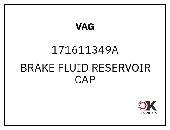 VAG 171611349A BRAKE FLUID RESERVOIR CAP