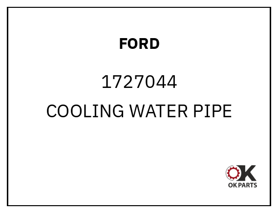FORD 1727044 COOLING WATER PIPE