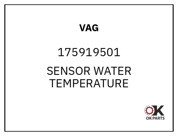 VAG 175919501 SENSOR WATER TEMPERATURE