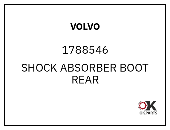 VOLVO 1788546 SHOCK ABSORBER BOOT REAR
