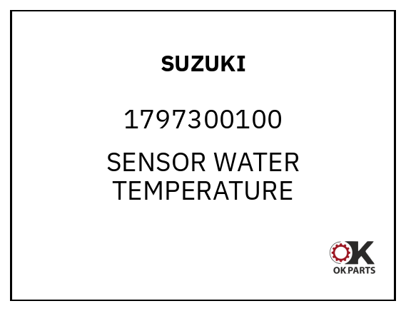 SUZUKI 1797300100 SENSOR WATER TEMPERATURE