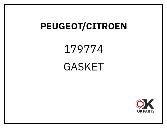 PEUGEOT/CITROEN 179774 GASKET