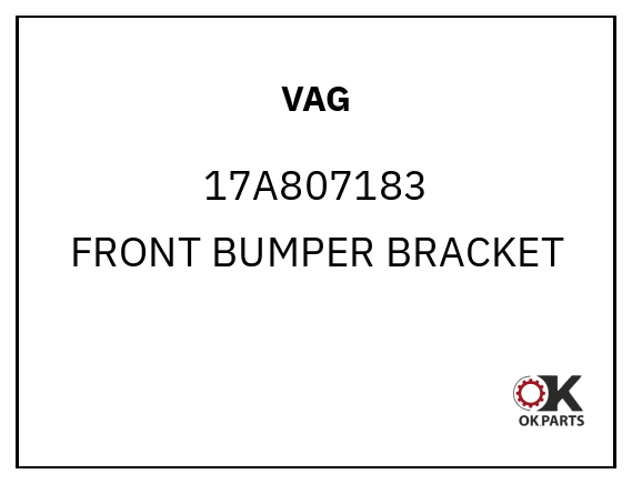 VAG 17A807183 FRONT BUMPER BRACKET