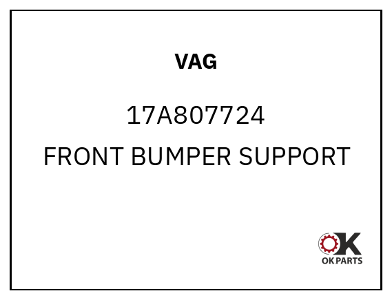 VAG 17A807724 FRONT BUMPER SUPPORT