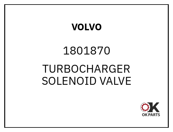 VOLVO 1801870 TURBOCHARGER SOLENOID VALVE
