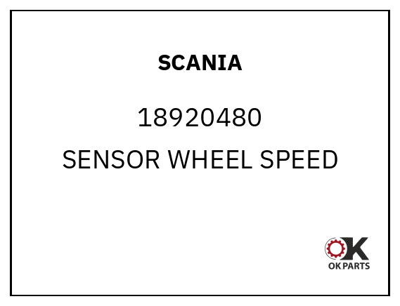 SCANIA 18920480 SENSOR WHEEL SPEED