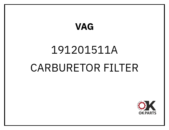 VAG 191201511A CARBURETOR FILTER