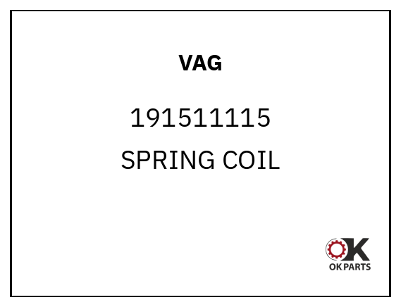 VAG 191511115 SPRING COIL
