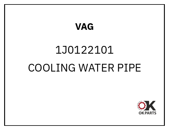 VAG 1J0122101 COOLING WATER PIPE