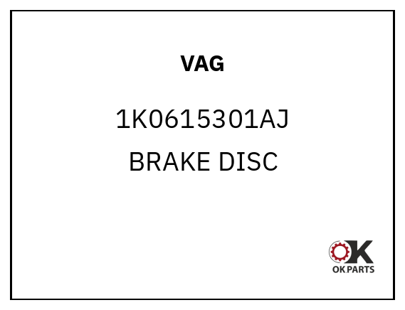 VAG 1K0615301AJ BRAKE DISC