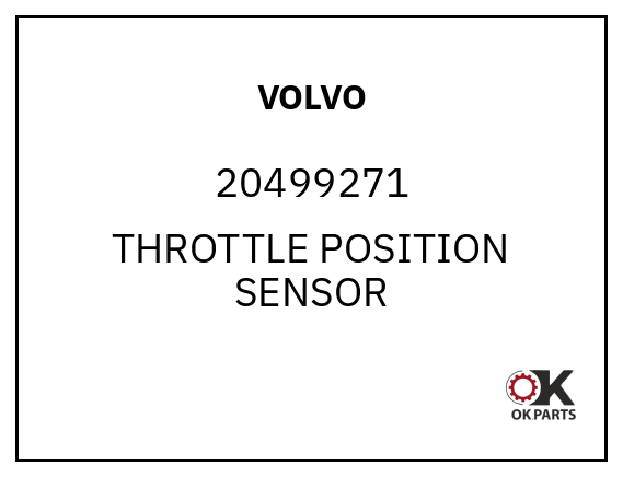 VOLVO 20499271 THROTTLE POSITION SENSOR