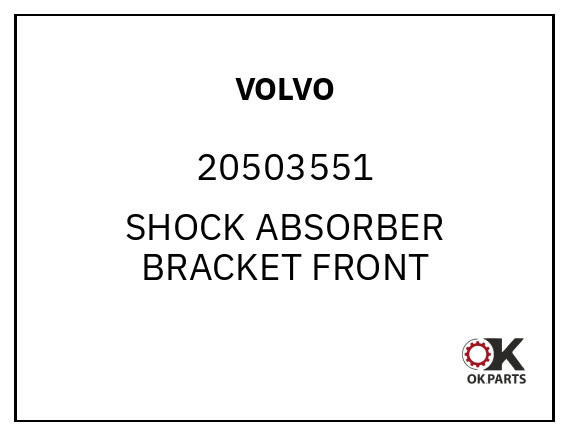 VOLVO 20503551 SHOCK ABSORBER BRACKET FRONT
