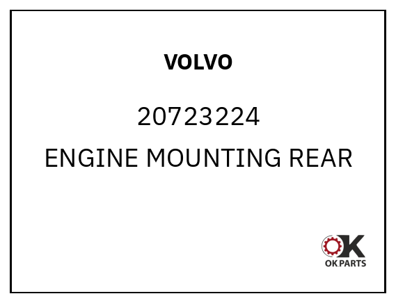 VOLVO 20723224 ENGINE MOUNTING REAR