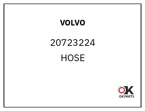 VOLVO 20723224 HOSE