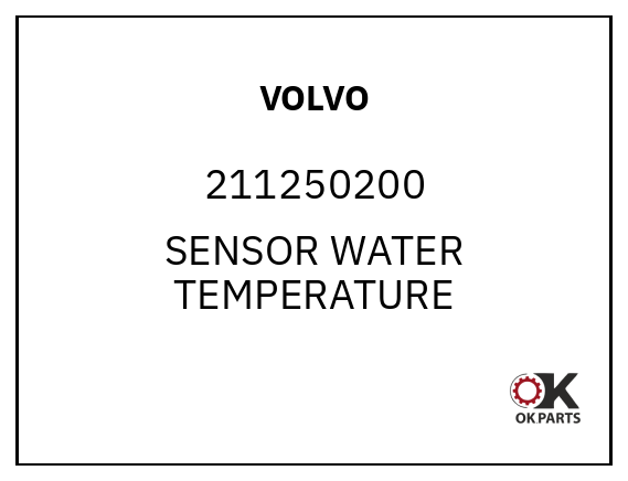 VOLVO 211250200 SENSOR WATER TEMPERATURE