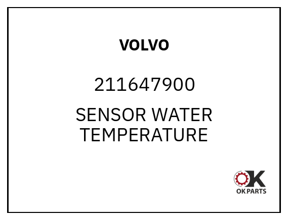 VOLVO 211647900 SENSOR WATER TEMPERATURE
