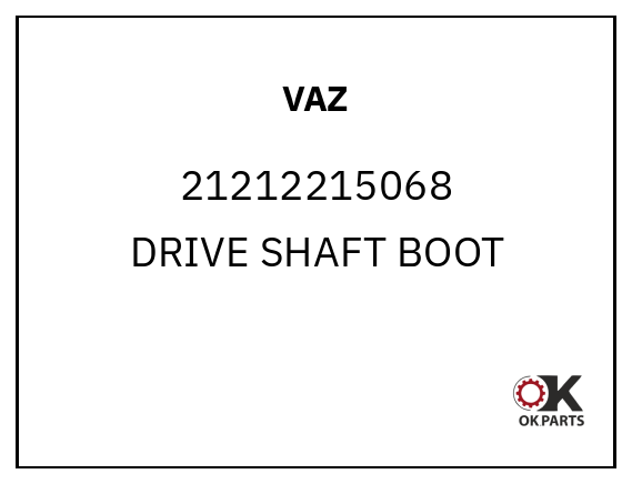 VAZ 21212215068 DRIVE SHAFT BOOT