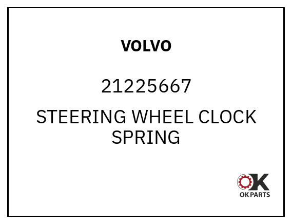VOLVO 21225667 STEERING WHEEL CLOCK SPRING