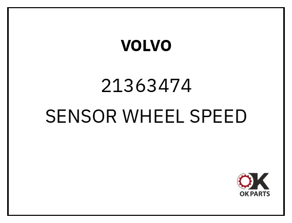 VOLVO 21363474 SENSOR WHEEL SPEED