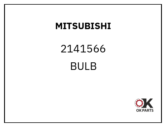 MITSUBISHI 2141566 BULB
