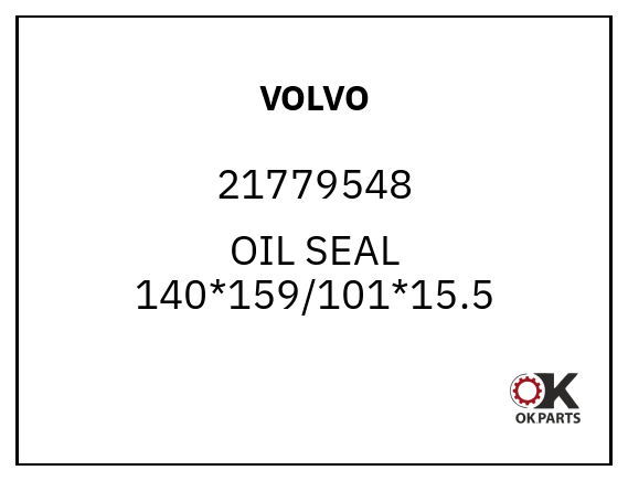 VOLVO 21779548 OIL SEAL 140*159/101*15.5