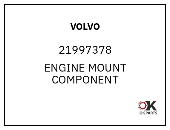 VOLVO 21997378 ENGINE MOUNT COMPONENT