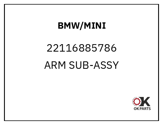 BMW/MINI 22116885786 ARM SUB-ASSY