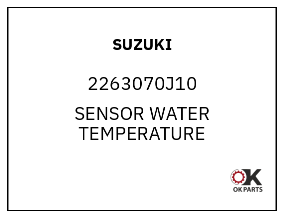 SUZUKI 2263070J10 SENSOR WATER TEMPERATURE