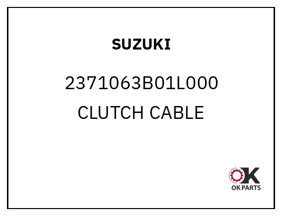 SUZUKI 2371063B01L000 CLUTCH CABLE