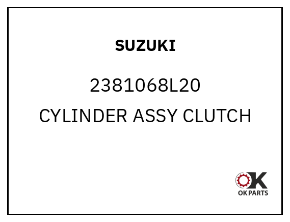 SUZUKI 2381068L20 CYLINDER ASSY CLUTCH