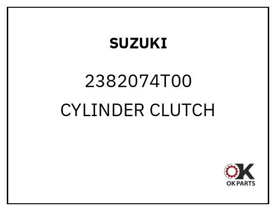 SUZUKI 2382074T00 CYLINDER CLUTCH