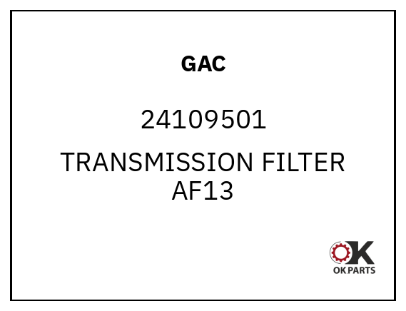GAC 24109501 TRANSMISSION FILTER AF13
