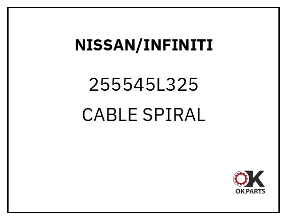 NISSAN/INFINITI 255545L325 CABLE SPIRAL