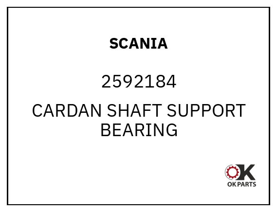 SCANIA 2592184 CARDAN SHAFT SUPPORT BEARING