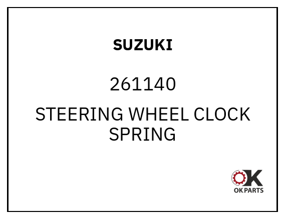 SUZUKI 261140 STEERING WHEEL CLOCK SPRING