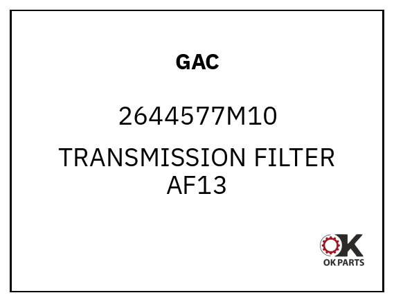 GAC 2644577M10 TRANSMISSION FILTER AF13