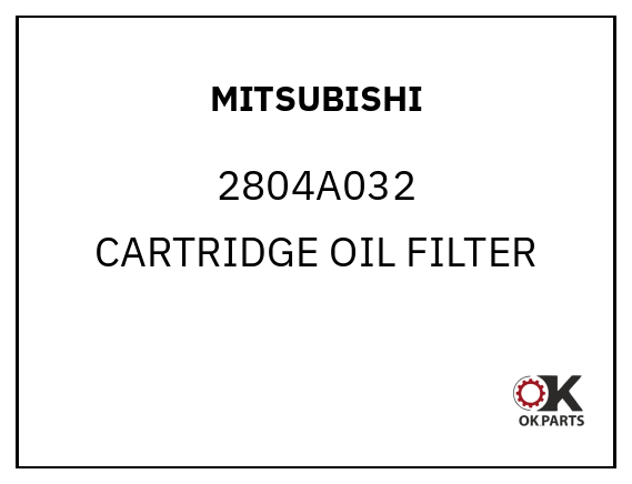 MITSUBISHI 2804A032 CARTRIDGE OIL FILTER