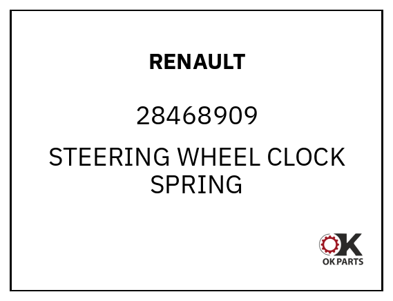RENAULT 28468909 STEERING WHEEL CLOCK SPRING