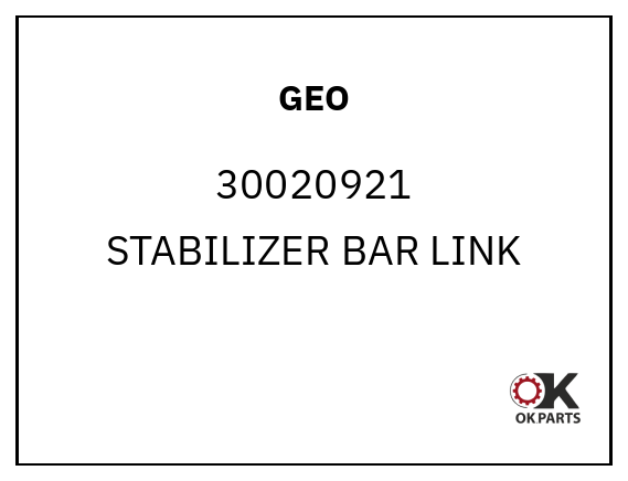 GEO 30020921 STABILIZER BAR LINK