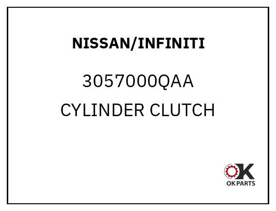 NISSAN/INFINITI 3057000QAA CYLINDER CLUTCH