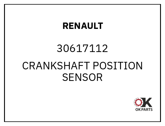 RENAULT 30617112 CRANKSHAFT POSITION SENSOR