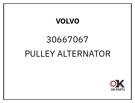 VOLVO 30667067 PULLEY ALTERNATOR