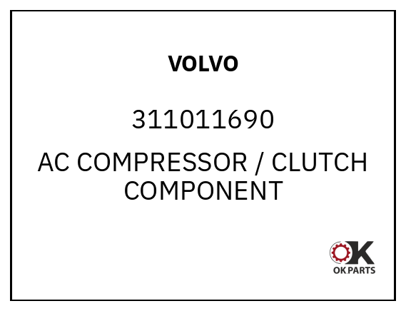 VOLVO 311011690 AC COMPRESSOR / CLUTCH COMPONENT