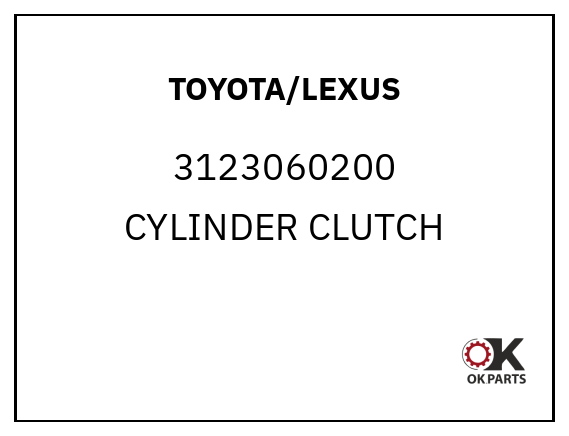 TOYOTA/LEXUS 3123060200 CYLINDER CLUTCH